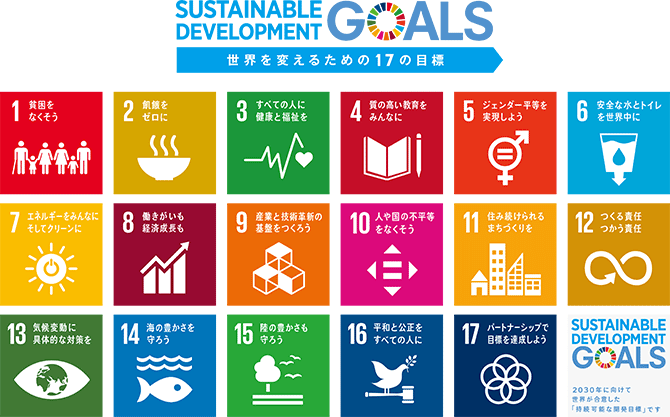 SDGs 17の目標ロゴ
